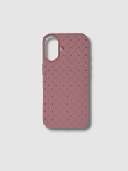 Premium Breathable Leather Feel Woven Case For iPhone 16 Series